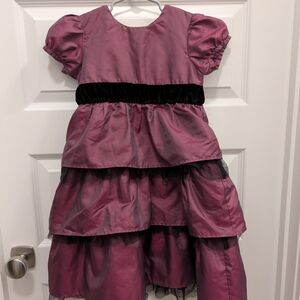 Hanna Andersson Purple Dress with Black Details